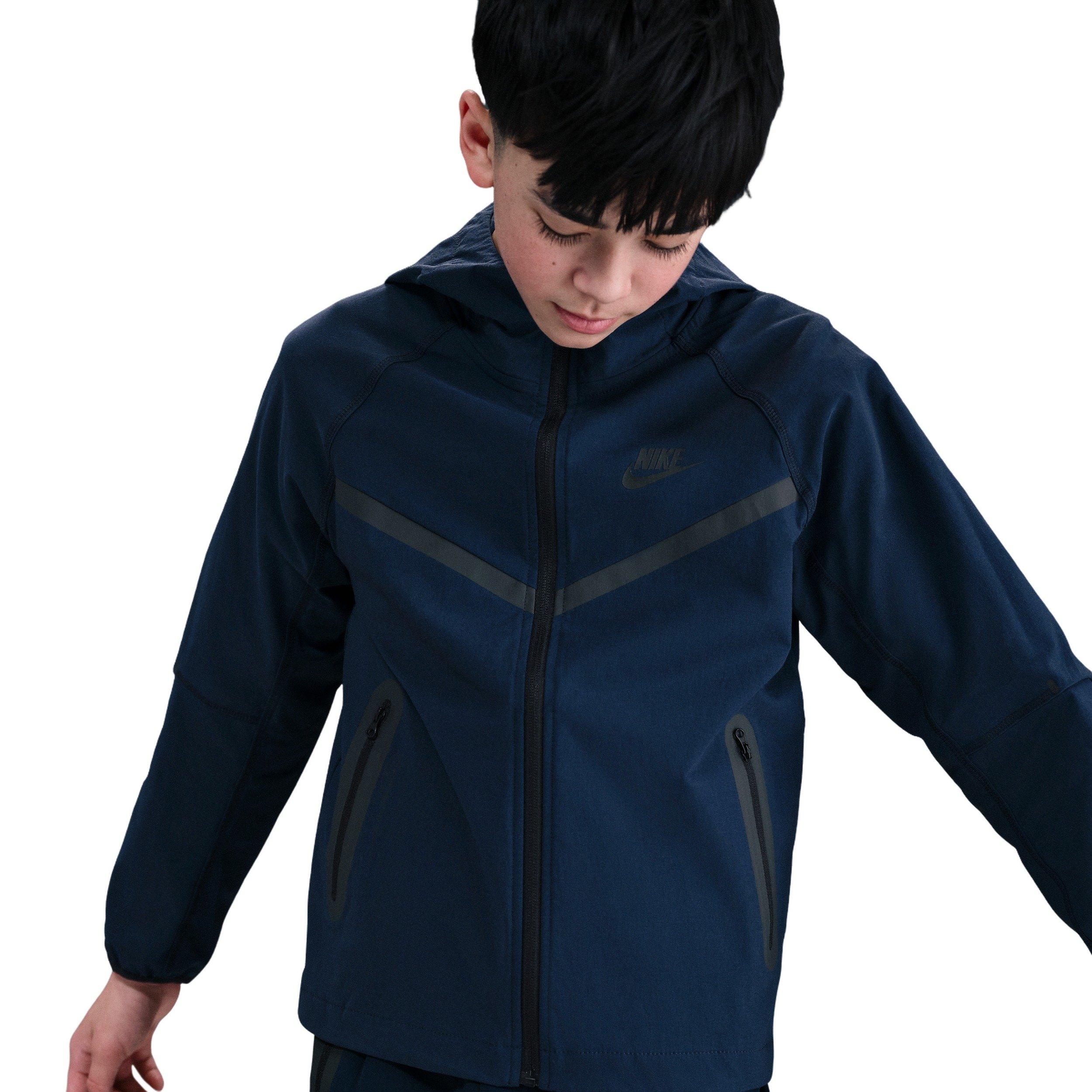 Nike Big Boys' Tech Woven Jacket - Navy - NAVY